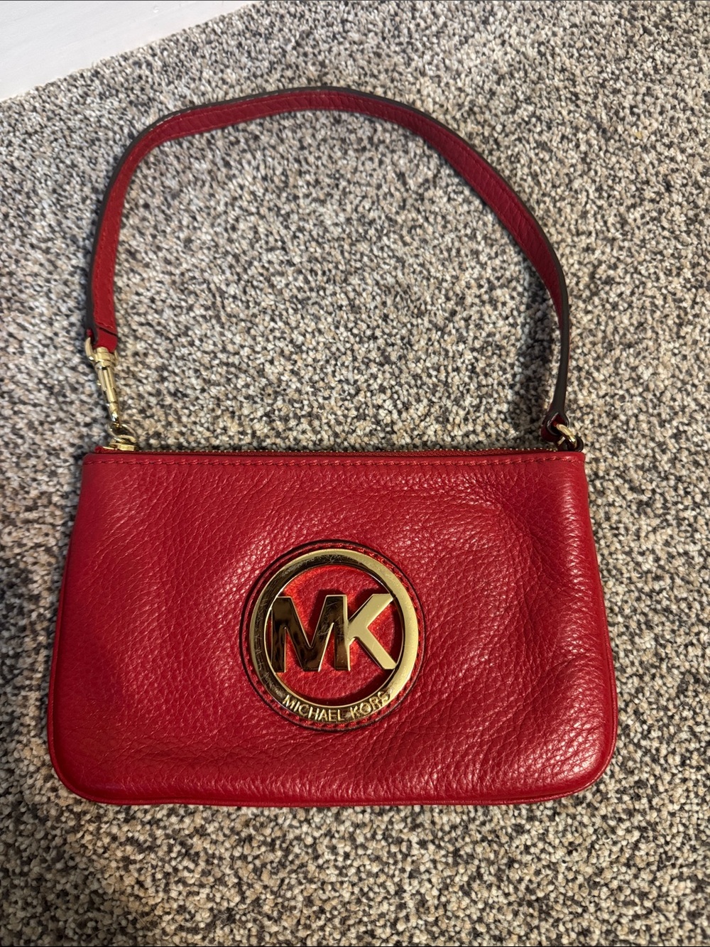 Michael Kors Fulton Red wristlet